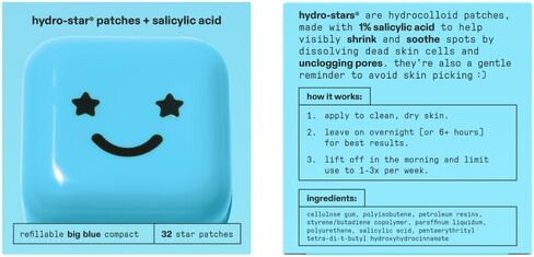Starface Hydro-Stars Big Yellow, Hydrocolloid Pimple Patches, Absorb Fluid and Reduce Inflammation, Cute Star Shape, Vegan and Cruelty-Free Skincare (32 Count) in Saudi Arabia