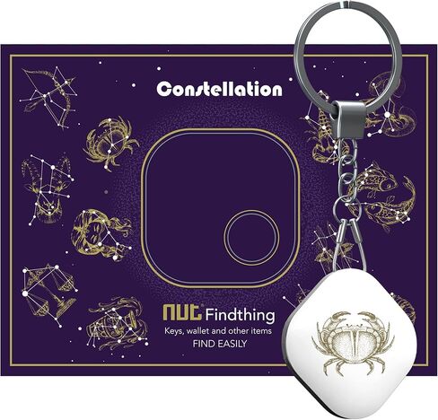 Key Finder, 1-Pack Bluetooth Tracker Item Locator with Key Chain for Gifts Keys Pet Wallets or Backpacks and Tablets Constellation (Cancer) in Saudi Arabia
