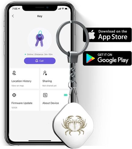 Key Finder, 1-Pack Bluetooth Tracker Item Locator with Key Chain for Gifts Keys Pet Wallets or Backpacks and Tablets Constellation (Cancer) in Saudi Arabia