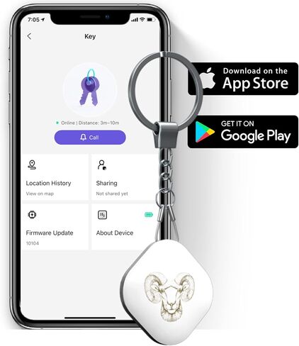 Key Finder, 1-Pack Bluetooth Tracker Item Locator with Key Chain for Gifts Keys Pet Wallets or Backpacks and Tablets Constellation (Cancer) in Saudi Arabia