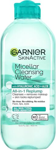 Garnier SkinActive Micellar Water with Hyaluronic Acid, Facial Cleanser & Makeup Remover, 13.5 Fl Oz (400mL), 2 Count (Packaging May Vary) in Saudi Arabia