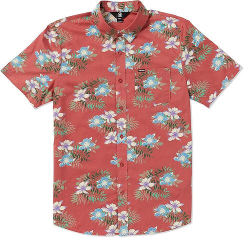 Volcom Men's Warbler Short Sleeve Woven Shirt in Saudi Arabia
