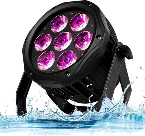 SHEHDS IP65 Waterproof Outdoor Par Lights COB 200W Cool White + Warm White Lighting Stage Wash Lights DMX512 Control Strobe Fanless Muted DJ Lights Party Lights for Christmas Wedding-1 Pack in Saudi Arabia