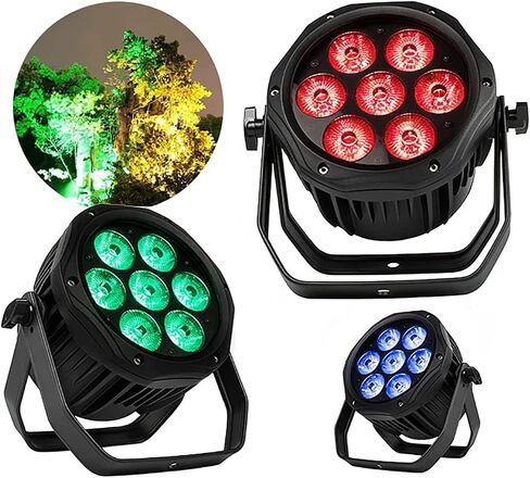SHEHDS IP65 Waterproof Outdoor Par Lights COB 200W Cool White + Warm White Lighting Stage Wash Lights DMX512 Control Strobe Fanless Muted DJ Lights Party Lights for Christmas Wedding-1 Pack in Saudi Arabia