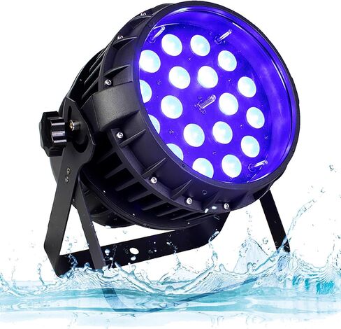 SHEHDS IP65 Waterproof Outdoor Par Lights COB 200W Cool White + Warm White Lighting Stage Wash Lights DMX512 Control Strobe Fanless Muted DJ Lights Party Lights for Christmas Wedding-1 Pack in Saudi Arabia