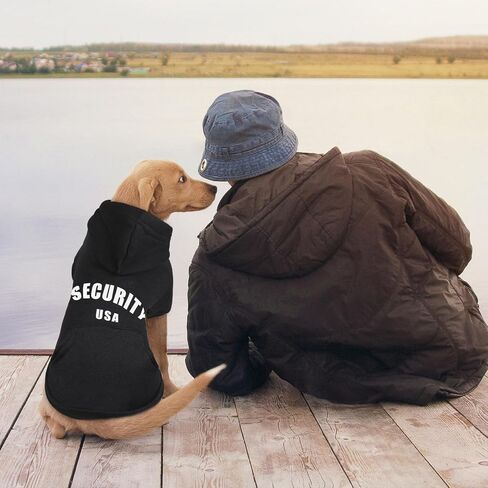 Dog Sweater Large Size Dog Security Dog Hoodie Warm Cozy Brushed Fleece Interior Dog Clothes Dog Sweatshirt with Pocket Dog Hoodie for Large Dogs(XXL) in Saudi Arabia