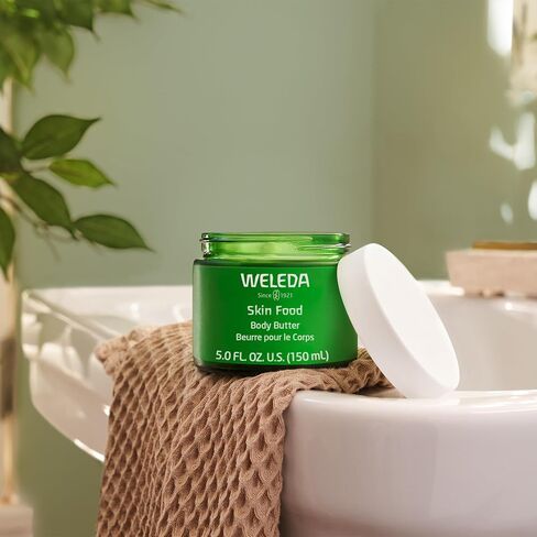 Weleda Skin Food Body Butter 5 Fluid Ounce, Sustainable Glass Jar, Plant Rich Hydrating Moisturizer with Shea and Cocoa Butter, Sweet Almond Oil and Pansy in Saudi Arabia