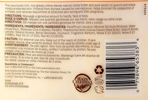 Queen Helene Cocoa Butter Face & Body Crème, 4.8 Oz in Saudi Arabia