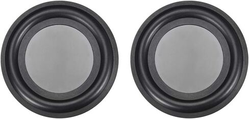 uxcell 2Pcs 3.5" 92mm Bass Speaker Passive Radiator Auxiliary Rubber Vibration Plate Subwoofer DIY Repair in Saudi Arabia