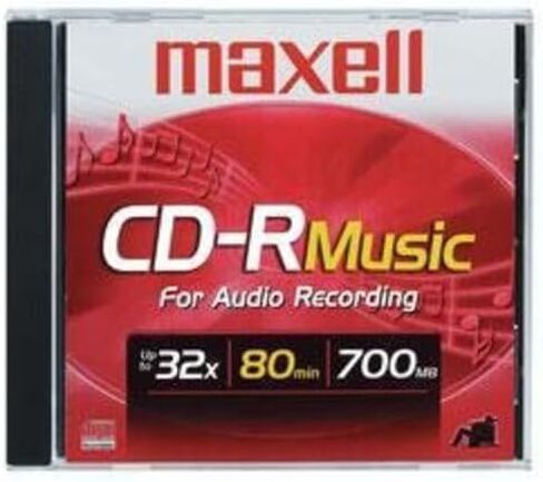 قرص مضغوط قابل للتسجيل من Maxell (صوت فقط) قرص CD-R فارغ (625130) in Kuwait