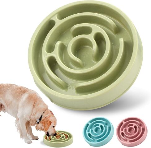 Slow Feeder Dog Bowls, Silicone Dog Bowl with Anti-Slip, Slow Feeder & Non-Slip Design, Boredom and Anxiety Reducer, Suitable for All Breed Dogs and Cat in Saudi Arabia