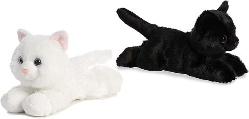 Aurora - Mini Flopsie - 8" Inch Sugar Too White Cat & Twilight Black Cat (Two Pack) in Saudi Arabia