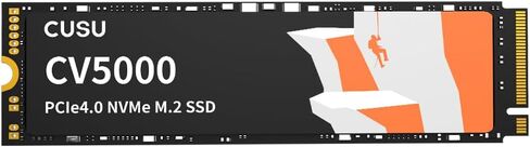 محرك الأقراص الصلبة الداخلي CUSU CV5000 SSD 2 تيرابايت PCIe Gen4x4 NVMe M.2 2280، سرعة قراءة تصل إلى 5000 ميجابايت/ثانية، مع ملصق تبريد، تخزين للكمبيوتر الشخصي وسطح المكتب وأجهزة الكمبيوتر المحمولة in Saudi Arabia