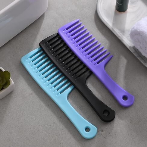 Wide Tooth Comb and Large Hair Detangling Comb, Durable Hair Brush for Best Styling and Professional Hair Care, Suitable for Curly Hair, Long Hair, Wet Hair in all Types, Reduce Hair Loss and Dandruff&Headache-Minimal breakages in Saudi Arabia