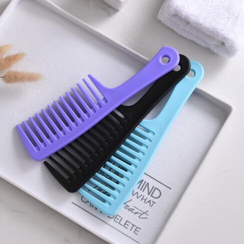 Wide Tooth Comb and Large Hair Detangling Comb, Durable Hair Brush for Best Styling and Professional Hair Care, Suitable for Curly Hair, Long Hair, Wet Hair in all Types, Reduce Hair Loss and Dandruff&Headache-Minimal breakages in Saudi Arabia