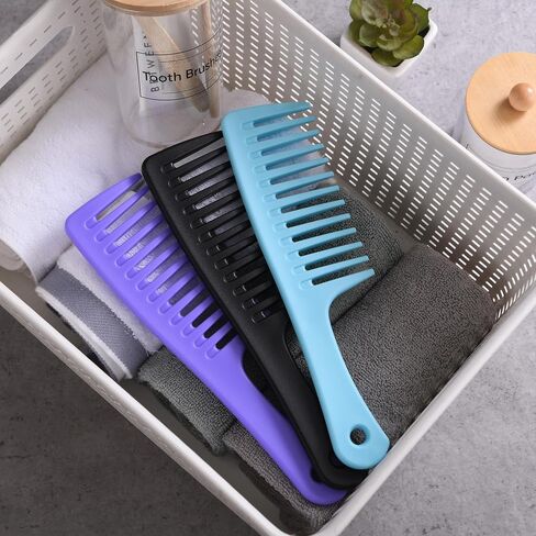 Wide Tooth Comb and Large Hair Detangling Comb, Durable Hair Brush for Best Styling and Professional Hair Care, Suitable for Curly Hair, Long Hair, Wet Hair in all Types, Reduce Hair Loss and Dandruff&Headache-Minimal breakages in Saudi Arabia