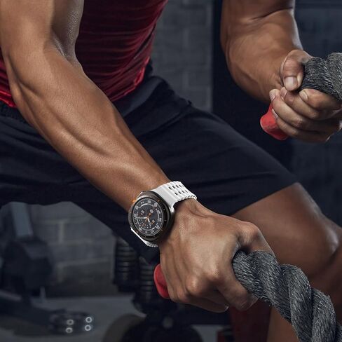 Getino متوافق مع Samsung Galaxy Watch Ultra Band 47mm، حزام رياضي من السيليكون الناعم المحيطي للرجال لساعة Samsung Ultra Band Women، برتقالي، أسود ورمادي - 3 عبوات in Saudi Arabia