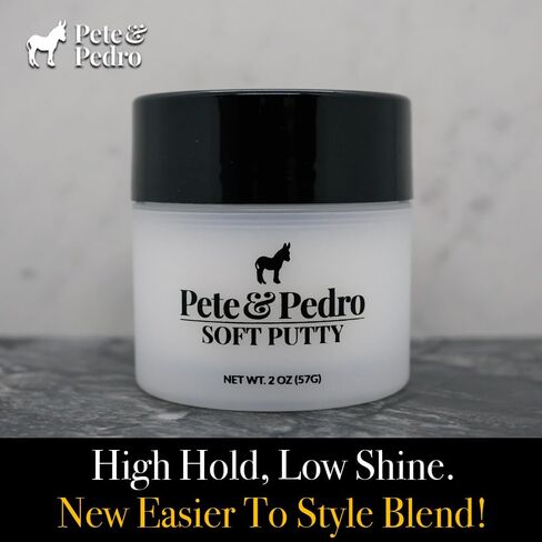 Pete & Pedro PUTTY - Hair Putty for Men | Strong Hold and Matte Finish, Low Shine Hair Clay | As Seen on Shark Tank, 2 oz. in Saudi Arabia