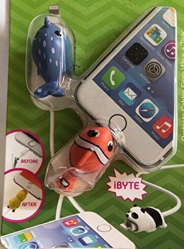 Tzumi Bytes Cable Protectors for iPhone/iPad USB Cable, Cute Animals Charging Cable Saver, Phone Accessory Protect USB Charger (Dalmatian and Sheep) in Saudi Arabia