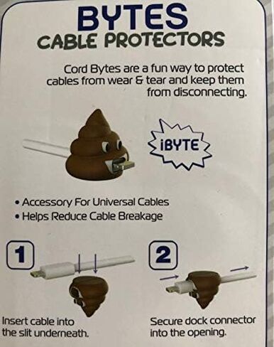 Tzumi Bytes Cable Protectors for iPhone/iPad USB Cable, Cute Animals Charging Cable Saver, Phone Accessory Protect USB Charger (Dalmatian and Sheep) in Saudi Arabia