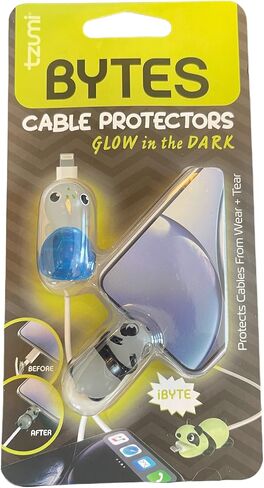 Tzumi Bytes Cable Protectors for iPhone/iPad USB Cable, Cute Animals Charging Cable Saver, Phone Accessory Protect USB Charger (Dalmatian and Sheep) in Saudi Arabia