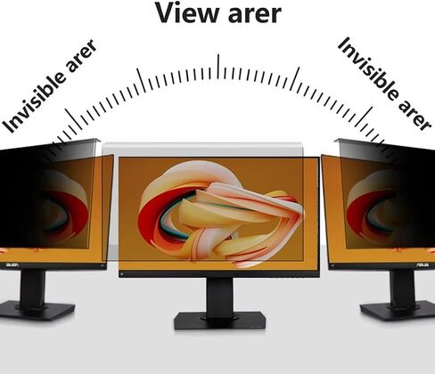 Computer Monitor Privacy Screen Filter, 27 Inch, Hanging Removable Acrylic Anti Blue Light Eye Protection Screen Protector for Widescreen Computer Monitor (Size : 27in(612 * 356mm)) in Saudi Arabia
