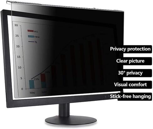 Computer Monitor Privacy Screen Filter, 27 Inch, Hanging Removable Acrylic Anti Blue Light Eye Protection Screen Protector for Widescreen Computer Monitor (Size : 27in(612 * 356mm)) in Saudi Arabia