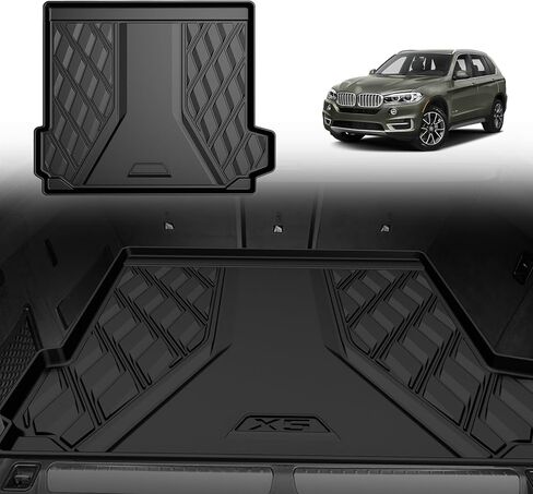 بطانة البضائع الأصلية 2014-2018 X5 لسيارة BMW X5 - سجادة صندوق السيارة TPE شديدة التحمل مناسبة حسب الطلب - بطانة مطاطية لجميع الأحوال الجوية ملحقات سجادة البضائع مقاسة بالليزر ثلاثية الأبعاد لسيارة BMW X5 2014-2018 in Kuwait