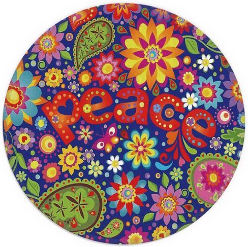 Pink Disco Ball Preppy Small Mouse Pad 7.9x7.9 Inches,Washable Round Cloth Mousepad for Office Laptop Computer,Non-Slip Rubber Base Mouse Pads for Wireless Mouse, Gifts for Teen Girls in Saudi Arabia