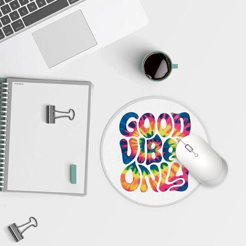Pink Disco Ball Preppy Small Mouse Pad 7.9x7.9 Inches,Washable Round Cloth Mousepad for Office Laptop Computer,Non-Slip Rubber Base Mouse Pads for Wireless Mouse, Gifts for Teen Girls in Saudi Arabia