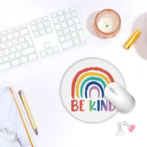 Pink Disco Ball Preppy Small Mouse Pad 7.9x7.9 Inches,Washable Round Cloth Mousepad for Office Laptop Computer,Non-Slip Rubber Base Mouse Pads for Wireless Mouse, Gifts for Teen Girls in Saudi Arabia