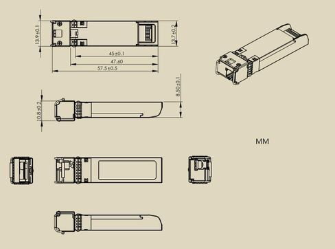 SFP+ for youyeetoo BPI-R4 وحدة كمبيوتر واحدة 10G BX20 - 20KM، سريع 10Gbps، موصل LC (مجموعة) in Kuwait