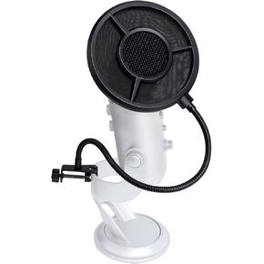 Yeti Mic Boom Arm Stand with Pop Filter, Compatible with Blue Yeti, Blue Yeti Pro USB Microphone with Cable Sleeve by SUNMON