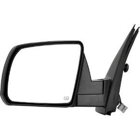 AUTOSAVER88 Tow Mirrors Compatible with 2005-2015 Tacoma, Power Adjustable Heated Rear Side Mirrors, Manual Folding Fliping Towing Mirrors Black