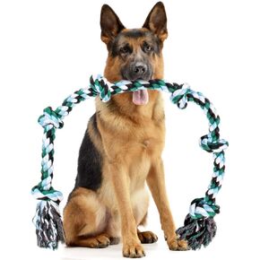 Giant Dog Rope Toys for Extra Large Dogs - 42 Inch, 6 Knot Tough Rope Chew Toys for Large Dogs - Benefits Non-Profit Animal Rescue - Indestructible Dog Toy for Aggressive Chewers and Large Dog Breeds