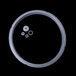 jackyee 20Cm Silicone Rubber Gasket Sealing Ring for Electric Pressure Cooker Parts 3-4L Electric Pressure Cooker Seal Ring White