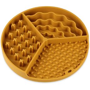 Lick Mat for Dogs and Cats with Suction Cups, Silicone Slow Feeders Dog Bowls for Anxiety Relief, Perfect for Yogurt, Treats or Peanut Butter (Pink)