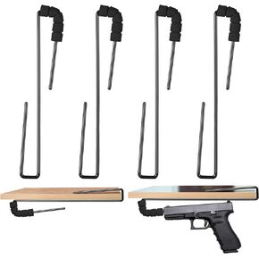 TRIPLE DEER Wall Mount Handgun Hanger, Pistol Rack for Safe or Cabinet/Wood Rifle Hook, Shotgun Display Suitable for Wall