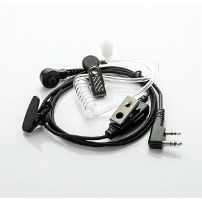 Walkie Talkie Earpiece with Mic Nylon Braided Design Air Acoustic Tube 2 Way Radio Earphones with Cord for Kenwood Baofeng and Retevis (10 Pack)