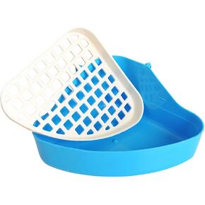 Rely2016 Small Animal Pet Triangle Potty Trainer Litter Corner Toilet Training Tray for Hamster Gerbil Bunny Chinchilla Color Random