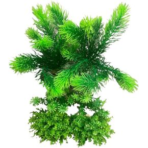 Makto Fish Tank Simulation: 6-Piece Green Aquatic Plant Decoration Set, Aquarium Landscaping Ornaments, and Plastic Plants.