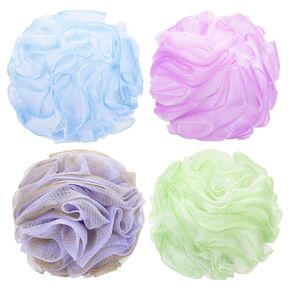 Bath Loofah Shower Sponge Pouf Body Scrubber Exfoliator Scrubber ball (Set of 6)