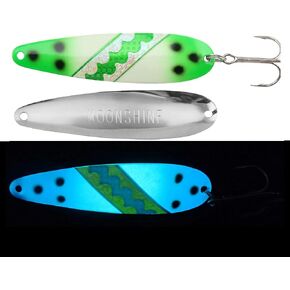 Moonshine Trolling Spoon Green Knight (5")