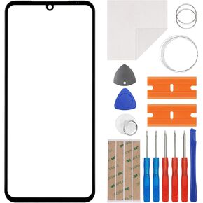 Front Glass Outer Screen Lens Replacement Compatible with LG V60 ThinQ 5G LM-V600 6.8 inch with Tools(No Display and Touch digitizer)