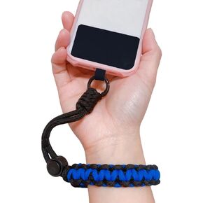 Nylon Braided Adjustable Cell Phone Lanyard, Keychain Wristlet, Camera Wrist Strap, Anti Loss Phone Chain