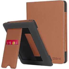 CoBak Case with Stand for Kindle Paperwhite - Durable PU Leather Cover with Auto Sleep Wake, Card Slot, Hand Strap Feature - Fits Kindle Paperwhite 11th Generation 6.8" Signature Edition 2021 Released