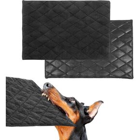 HOMBYS Indestructible Dog Bed for Crate,Large Waterproof Chew Proof Dog Bed,Reviserable Durable Dog Bed for Aggressive Chewers,Machine Washable Tough Dog Bed,Reversible Pee Proof Fleece Flat Dog Pad