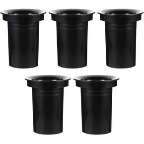 Veemoon 5Pcs Subwoofer Port Speaker Sound Tube Bass Speaker Pilot Hole Bass Reflex Tube Speaker Pilot Hole Replacement Speaker Air Outlet Plastic Audio Speakers (82*110mm)