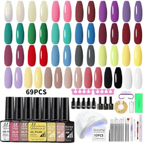 117 PCS Portable Electric Nail Drill Polish File Kit with 72W UV LED Nail Lamp Gel Manicure Dryer Lamp,Acrylic Nails Gel Polishing Shape Tools Supplies Set,Manicure Pedicure Nail Files DIY Decoration