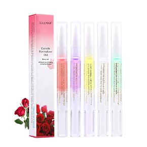 SULLMAR 4in1 Nail Hardener Nail Strengthener Nail Rescue Calcium Primer for Thin Nails Growth Nail Repair Nail Care Kit with Cuticle Oil Cuticle Remover Gel Cream